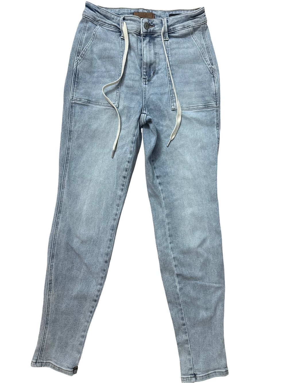 Judy Blue Jogger Women’s Jeans Size 5|27 Drawstrings Jogger Stretch Denim Mommy